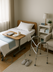 pokój dostosowany do osoby po operacji